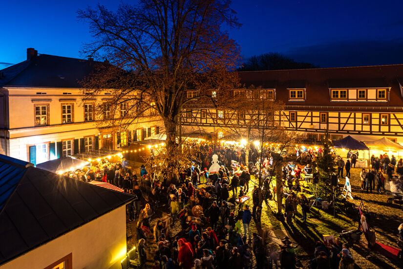 Weihnachtsmarkt auf dem Pfarrhof Kohren-Sahlis 