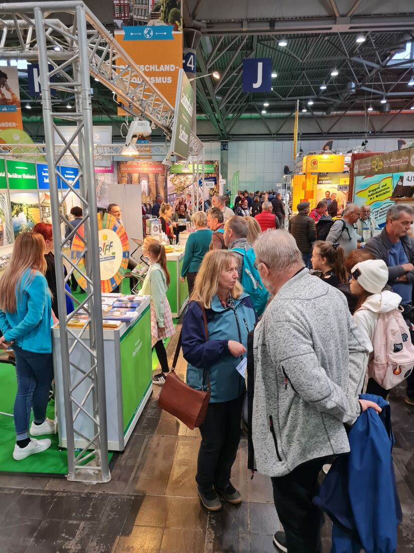Messestand "Landurlaub Sachsen" mit unserer Standbeteiligung